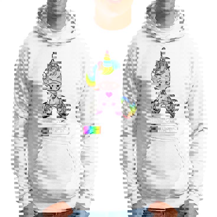 Unicorn Gym Installing Muscles Unicorn Weightlifting Hoodie