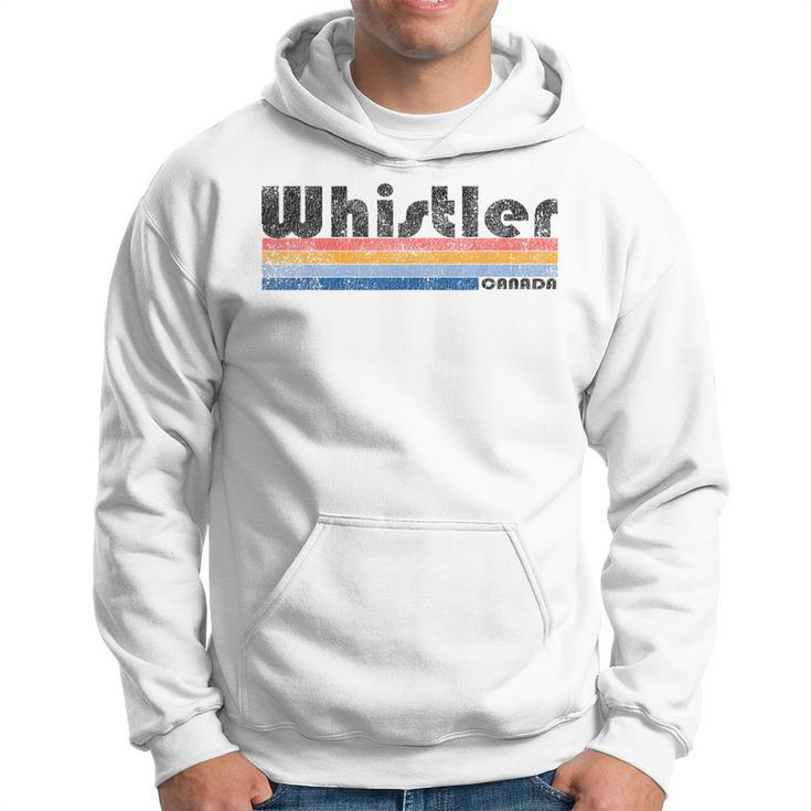 Vintage 1980S Style Whistler Canada Hoodie