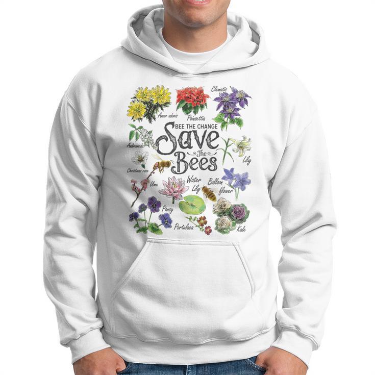 Vintage Botanical Save The Bees Hoodie