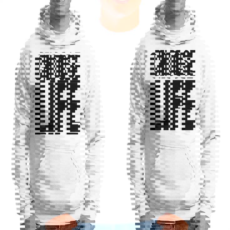 Vintage Choose Life Les Meilleures Habitudes De Conscience De Soi Des Années 80 Sweat à capuche