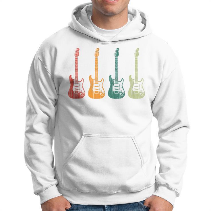 Vintage Guitars Retro Guitarists Bassist Hoodie