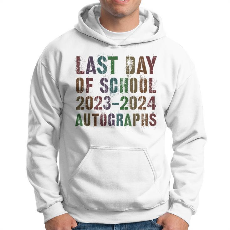 Vintage Last Day Of School 2024 Autographs Signature Sign My Hoodie