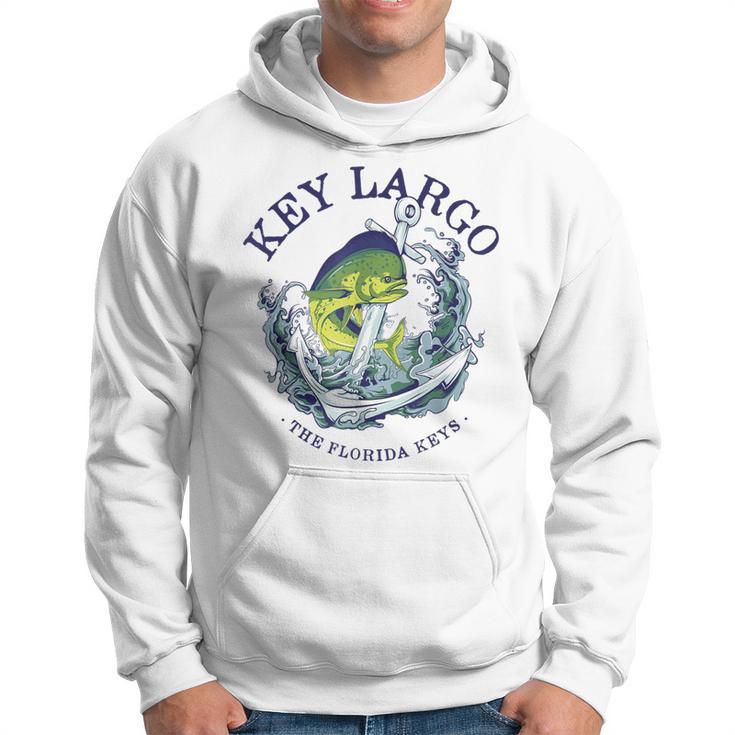 Vintage Mahi Mahi Key Largo Florida Hoodie