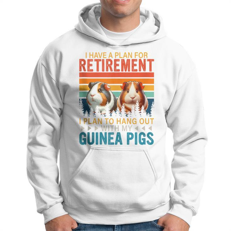 Vintage Plan For Retirement To Hang Out With Guinea Pigs Hoodie