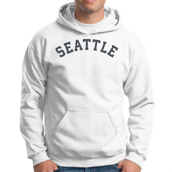 Vintage Seattle T Old Retro Seattle Sports Hoodie