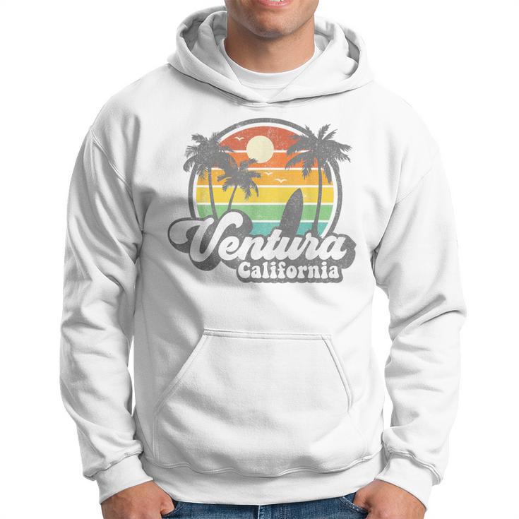 Vintage Ventura Beach California Ca Surfing Retro Surf Hoodie