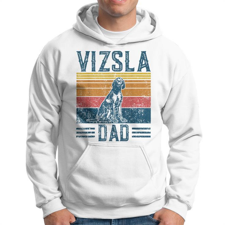 Vizsla Dad Vintage Hungarian Vorstehung Dog Vizsla Dad Hoodie