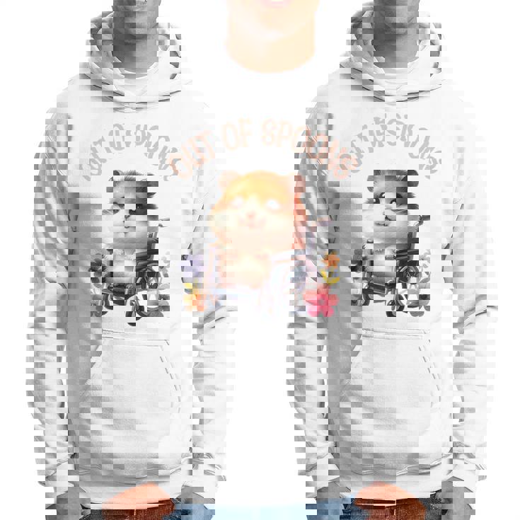 Wheelchair Chronic Pain Disability Awareness Spoonie Hamster Hoodie