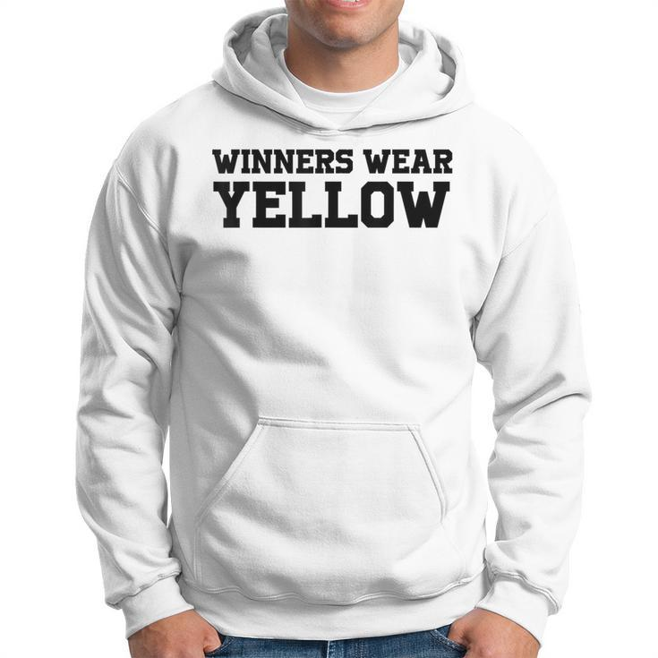Winners Wear Yellow Color War Camp Team Game Competition Hoodie