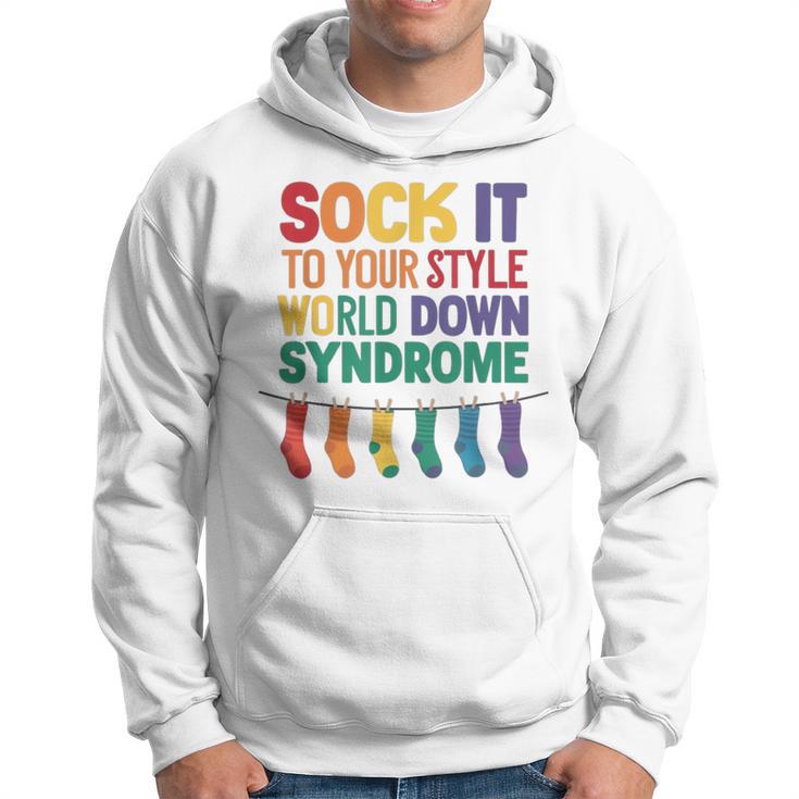 World Down Syndrome Day T21 March 2024 Awareness Socks Day Hoodie