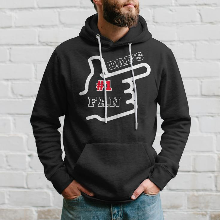 1 Dad Number One Fan Father's Day Father's Birthday Hoodie Gifts for Him