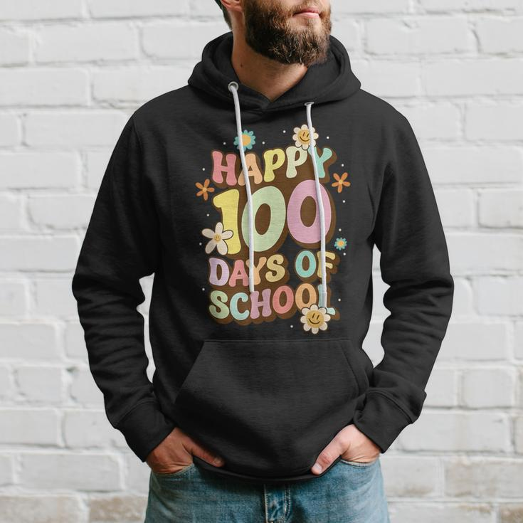 100Th Days Of School Happy 100 Days Of School Hoodie Gifts for Him