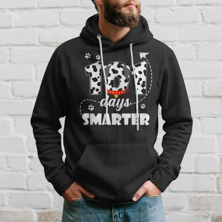 101 Days Smarter Dog Happy 101 Days School Student Teacher Hoodie Gifts for Him