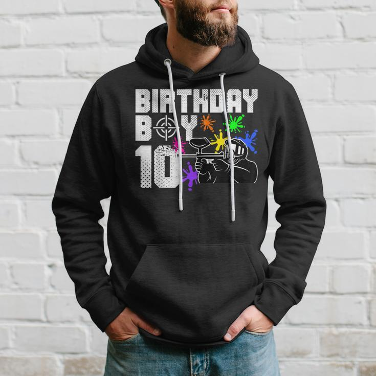 10Th Birthday Paintball Outdoor Sport 10 Year Old Hoodie Gifts for Him