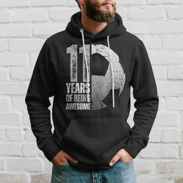 11 Year Old Soccer 11Th Birthday Player B-Day Party Hoodie Gifts for Him