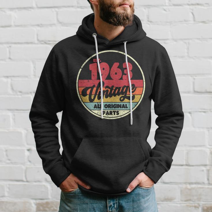 1963 VintageBirthday Retro Style Hoodie Gifts for Him