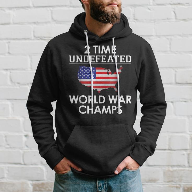 2 Time Undefeated World War Champs Usa Hoodie Gifts for Him