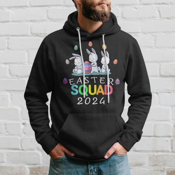 2024 Easter Squad Family Matching Bunny Egg Hunt Group Hoodie Gifts for Him