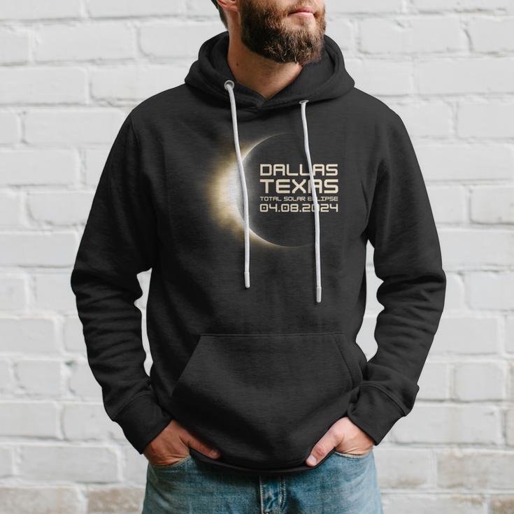 2024 Solar Eclipse Dallas Texas Souvenir Totality Hoodie Gifts for Him