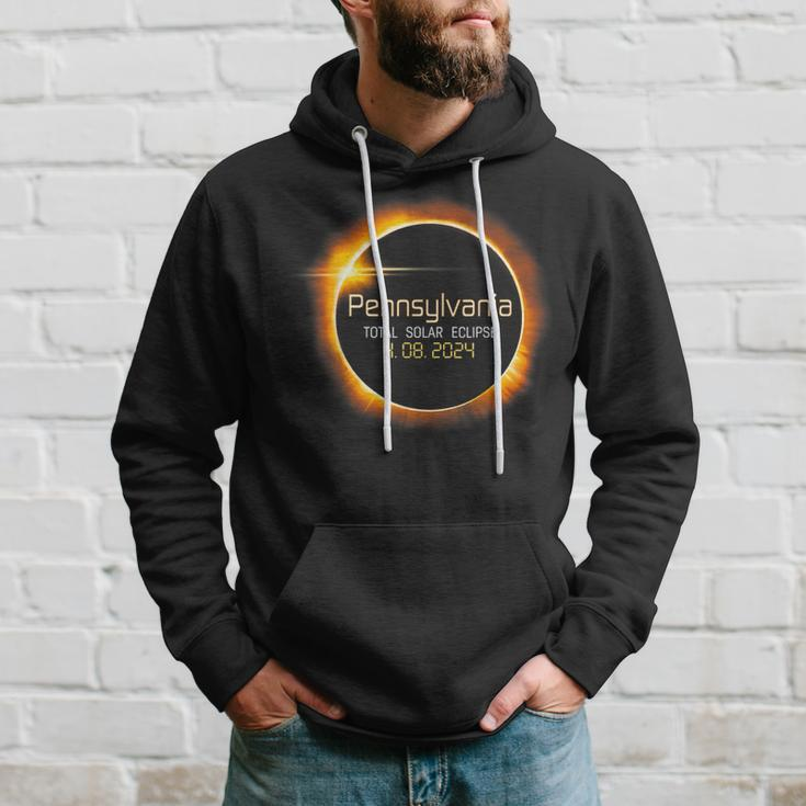 2024 Solar Eclipse Pennsylvania Usa Totality Hoodie Gifts for Him