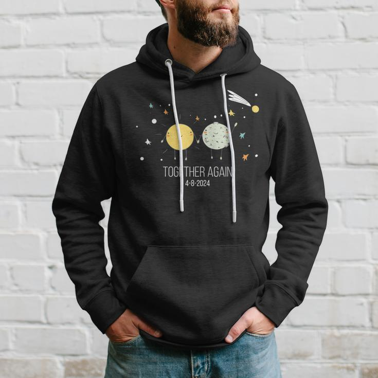 2024 Together Again Sun And Moon Holding Hands Eclipse Hoodie Gifts for Him