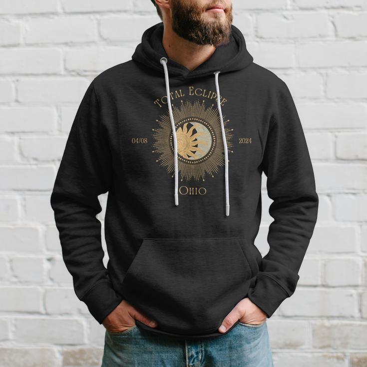 2024 Total Solar Eclipse State Ohio April 8 2024 Hoodie Gifts for Him