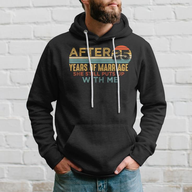 25Th Wedding Anniversary Husband 25 Years Marriage Hoodie Gifts for Him