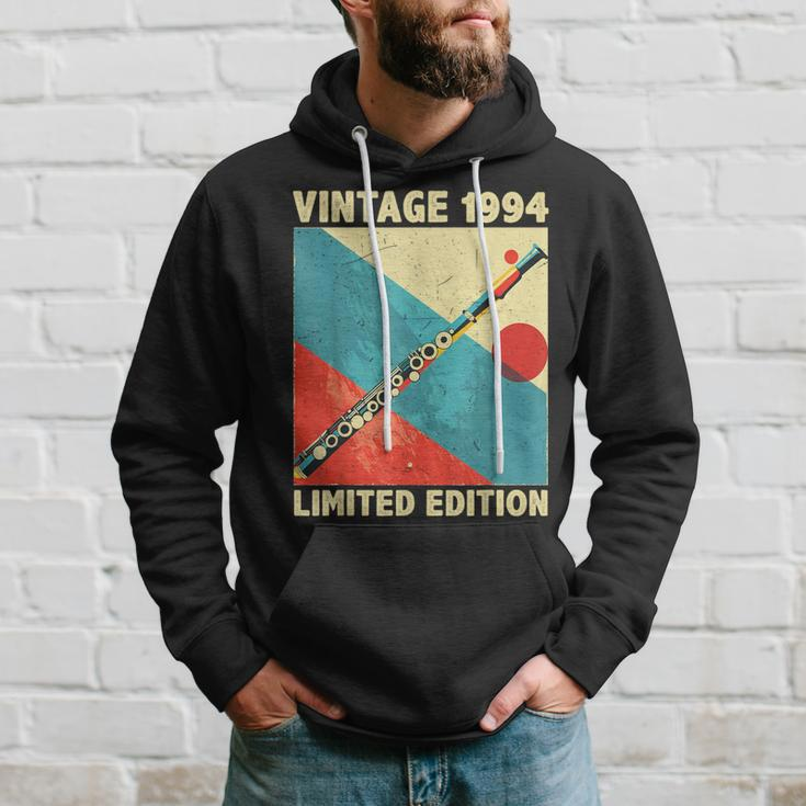 30 Years Old Vintage 1994 Flute Lover 30Th Birthday Hoodie Gifts for Him