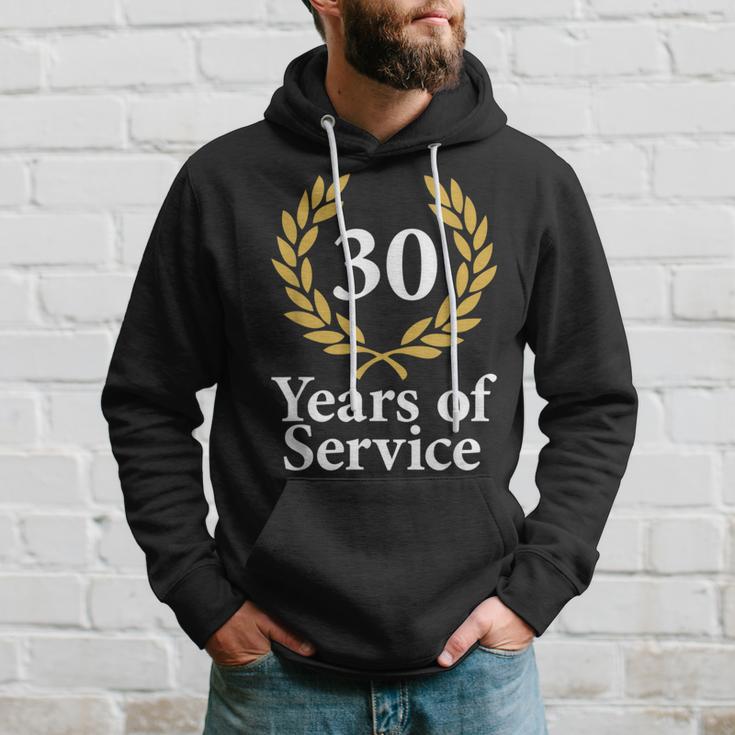 30 Years Of Service 30Th Work Anniversary Jubilee Hoodie Gifts for Him