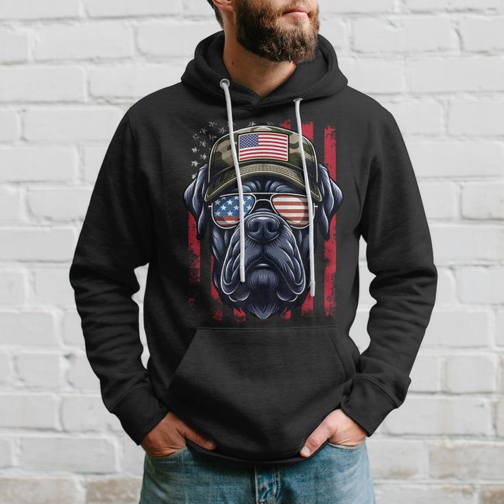 4 Juli Cane Corso Usa Flagge Papaater Amerika Männer Jungen Kapuzenpullover Geschenke für Ihn