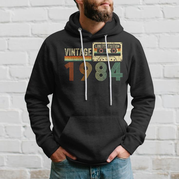 40 Year Old Vintage 1984 40Th Birthday Cassette Tape Hoodie Gifts for Him