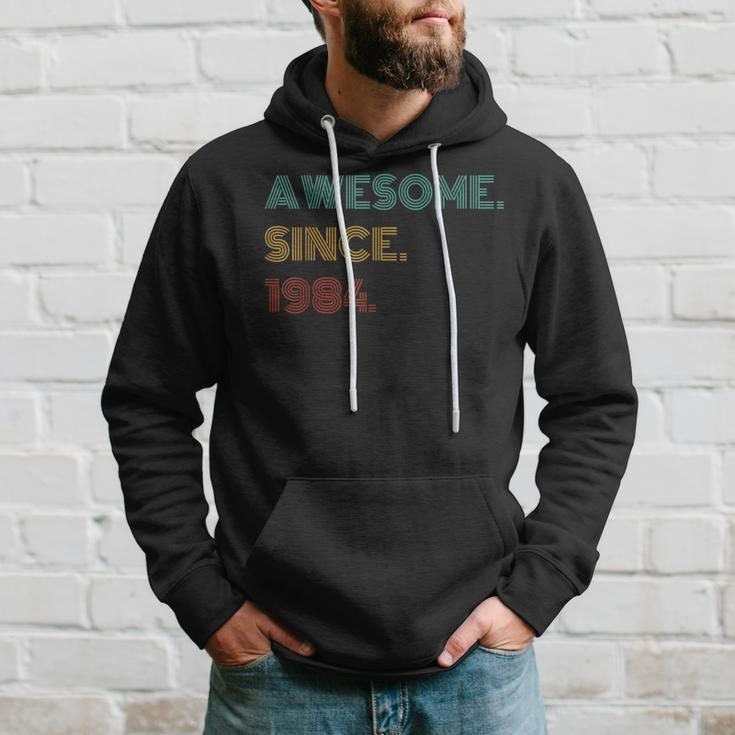 40 Years Old Awesome Since 1984 40Th Birthday Hoodie Gifts for Him