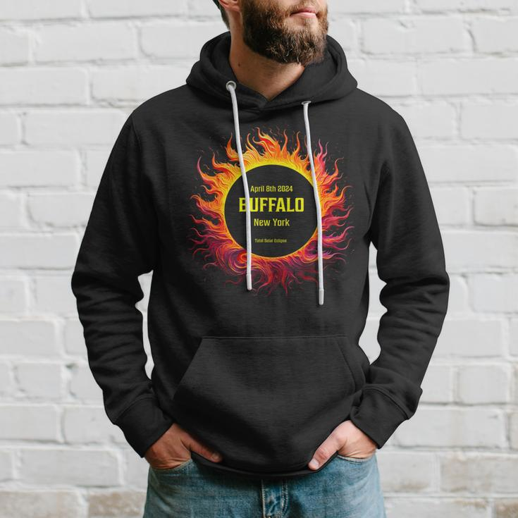 40824 Total Solar Eclipse 2024 Buffalo York Hoodie Gifts for Him