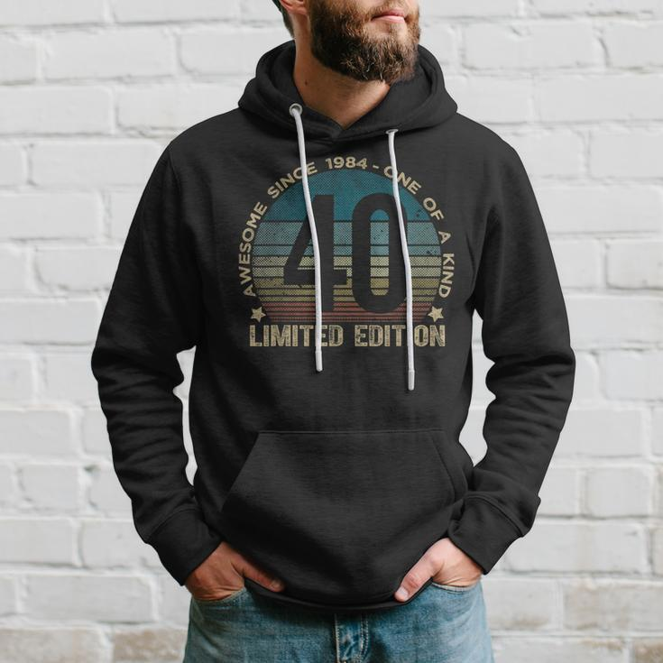 40Th Birthday 40 Year Old Vintage 1984 Limited Edition Hoodie Gifts for Him