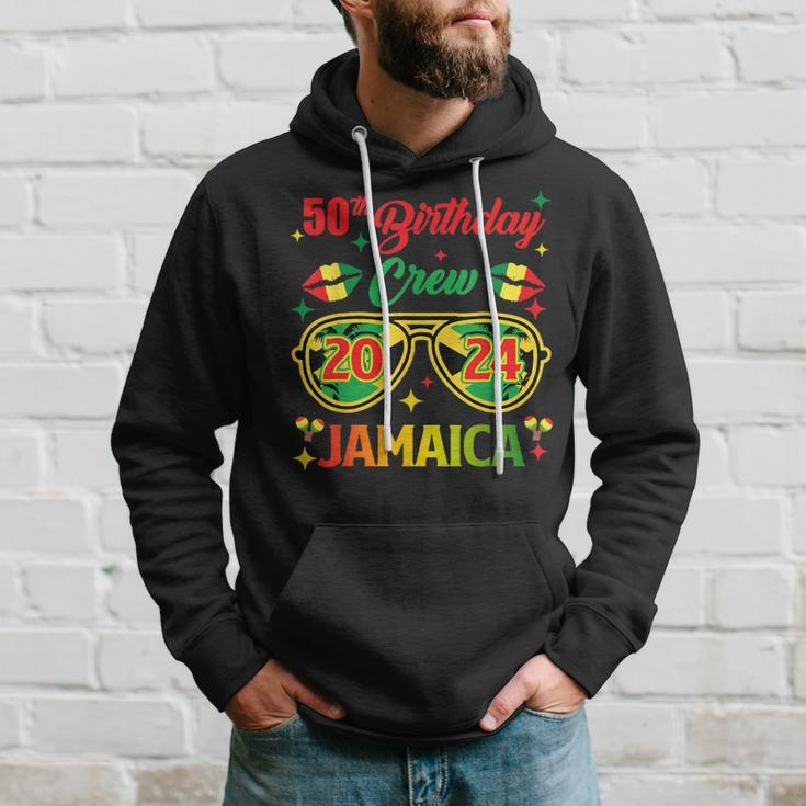 50Th Birthday Crew Jamaica Vacation Party 2024 Birthday Trip Hoodie Gifts for Him