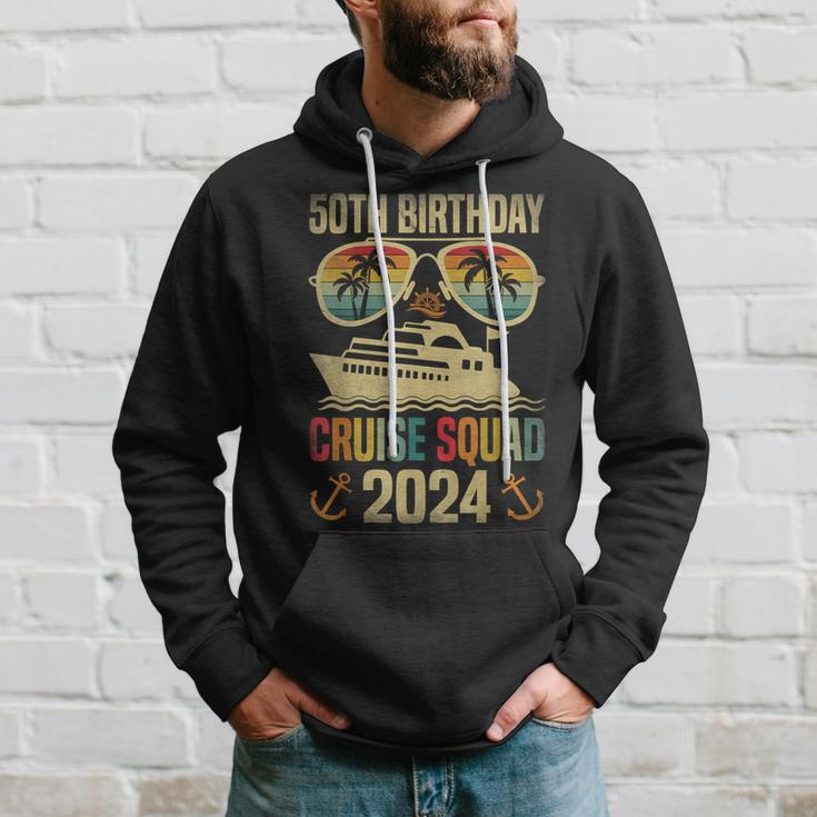 50Th Birthday Cruise Squad 2024 Matching Family Vacation Hoodie Gifts for Him