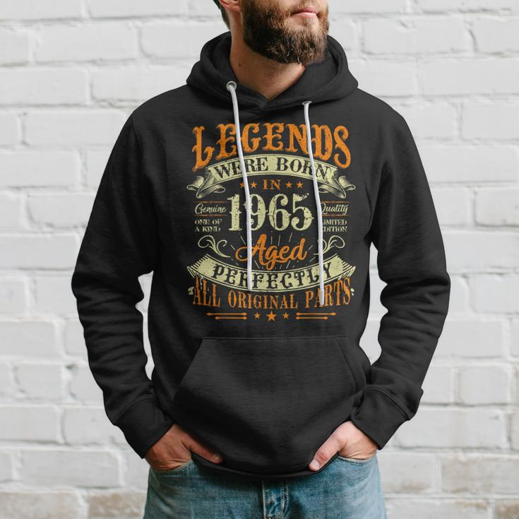 58Th Birthday 58 Years Old Vintage Legends Born In 1965 Hoodie Gifts for Him