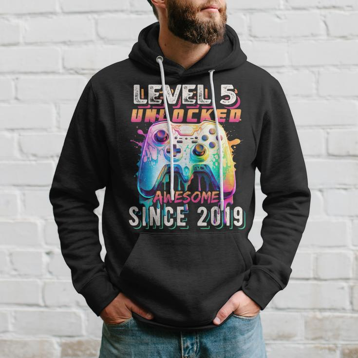 5Th Birthday Gamer 5 Year Old Bday Boy Five Son Hoodie Gifts for Him