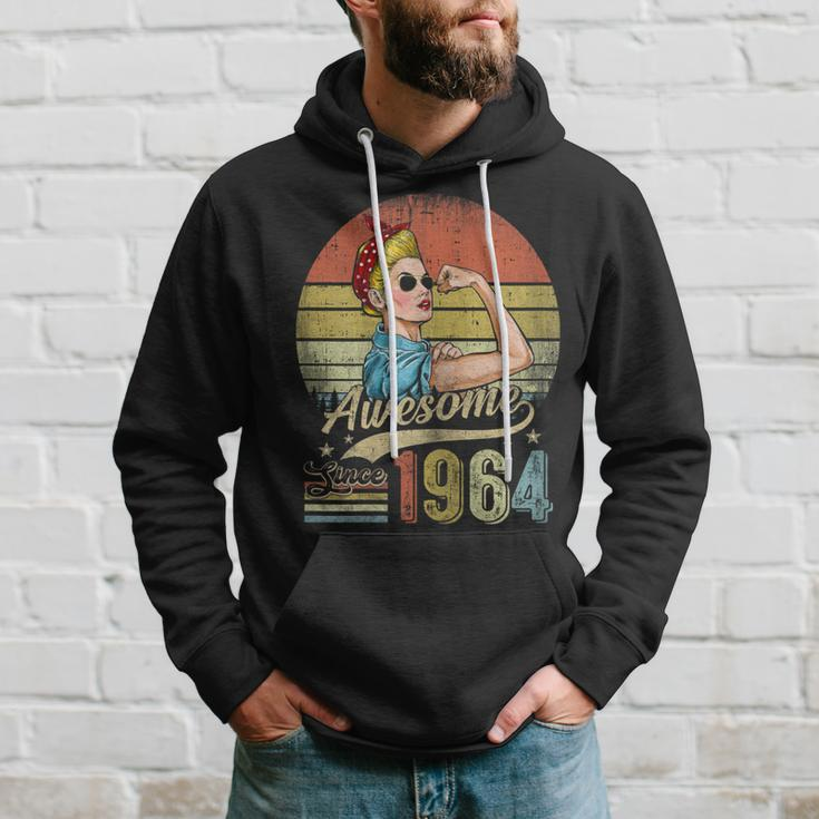 60 Year Old Awesome Since 1964 60Th Birthday Women Hoodie Gifts for Him