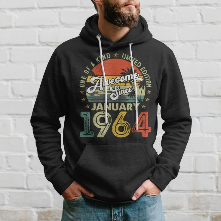 60 Years Old Vintage January 1964 60Th Birthday Women Hoodie Gifts for Him
