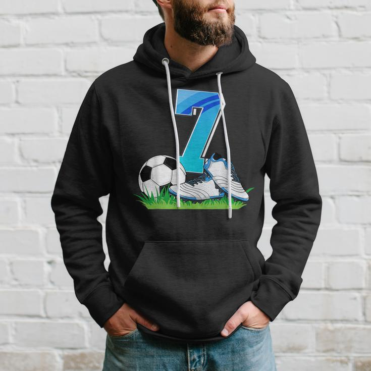 7Th Birthday Football Soccer 7 Years Old Boys Hoodie Gifts for Him