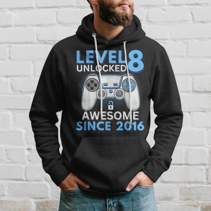 8 Year Old Birthday Eight Gamer 8Th Birthday Boy Hoodie Gifts for Him