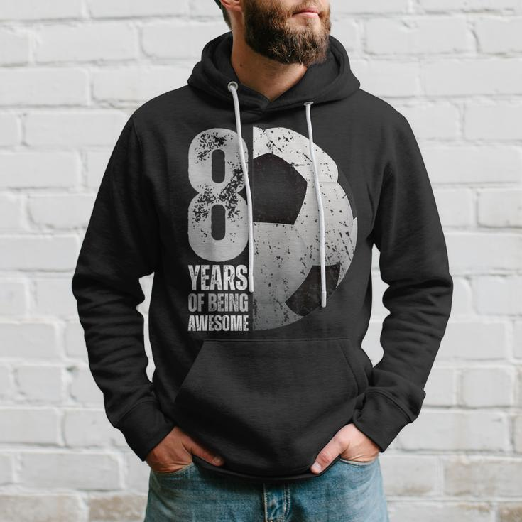 8 Year Old Soccer 8Th Birthday Player B-Day Party Hoodie Gifts for Him