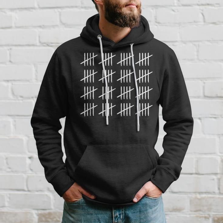 80 Years Old Tally Marks 80Th Birthday Hoodie Gifts for Him