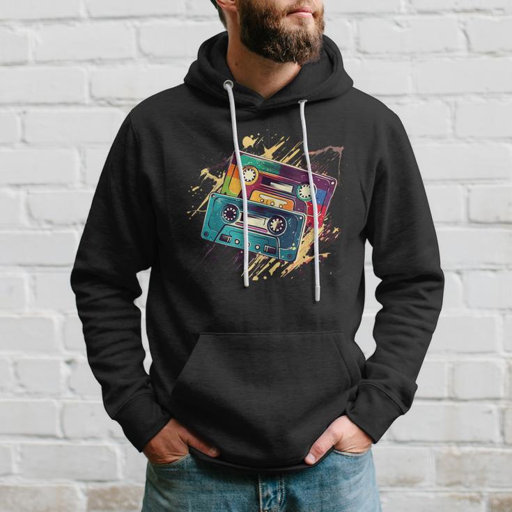 80S 90S Retrointage Cassette Hoodie Geschenke für Ihn