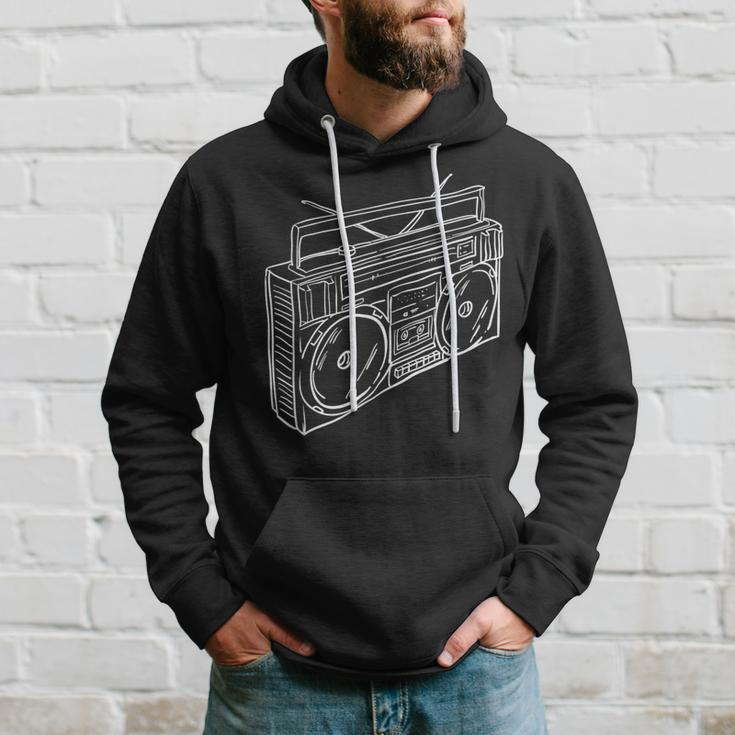 80S & 90S Old School Music Hip Hop Beatbox Boombox Hoodie Gifts for Him