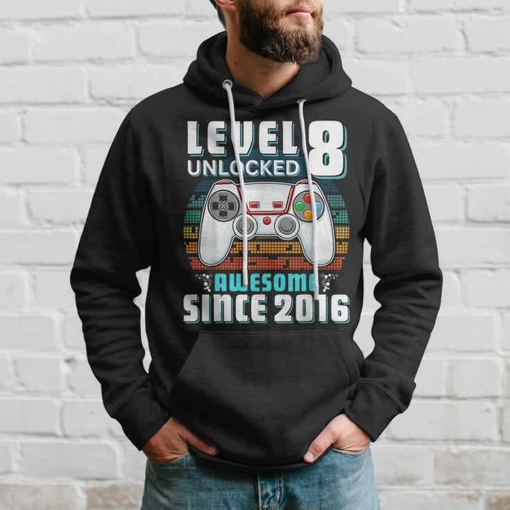 8Th Birthday Boy Eight Gamer 8 Year Old Birthday Hoodie Gifts for Him