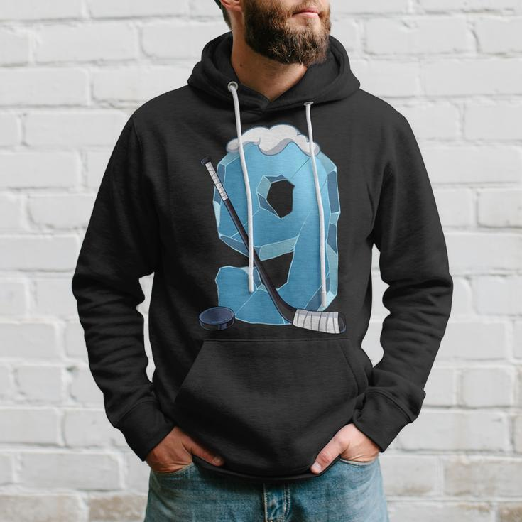 9Th Birthday Ice Hockey Hoodie Gifts for Him