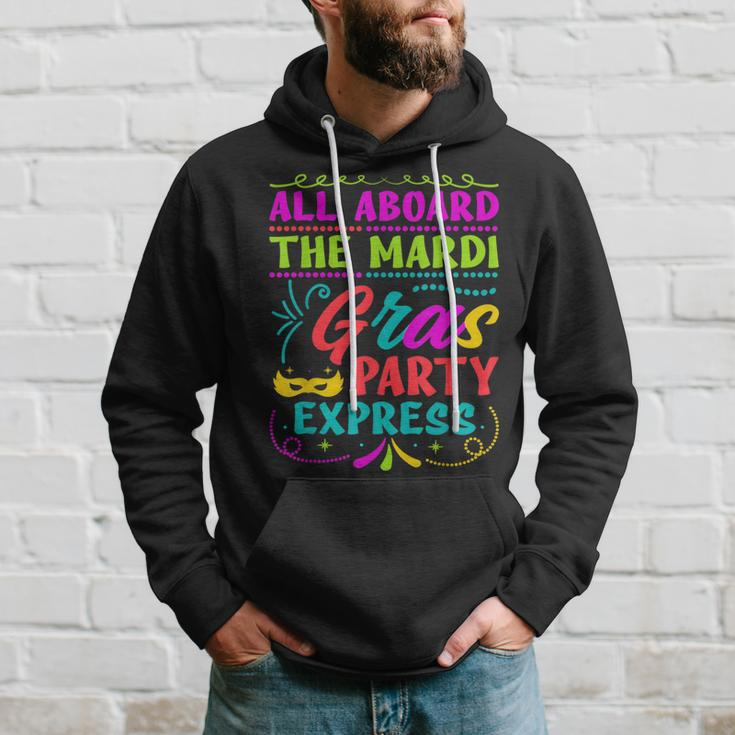 All Aboard The Mardi Gras Party Express Street Parade Hoodie Gifts for Him