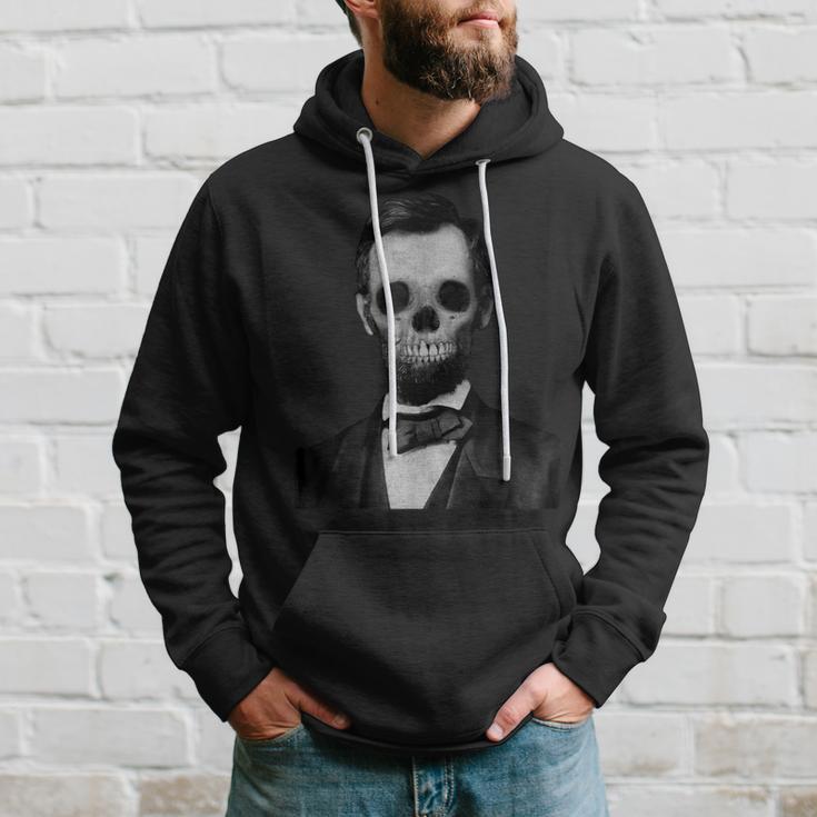 Abraham Lincoln America Dead Zombie Skull Hoodie Gifts for Him